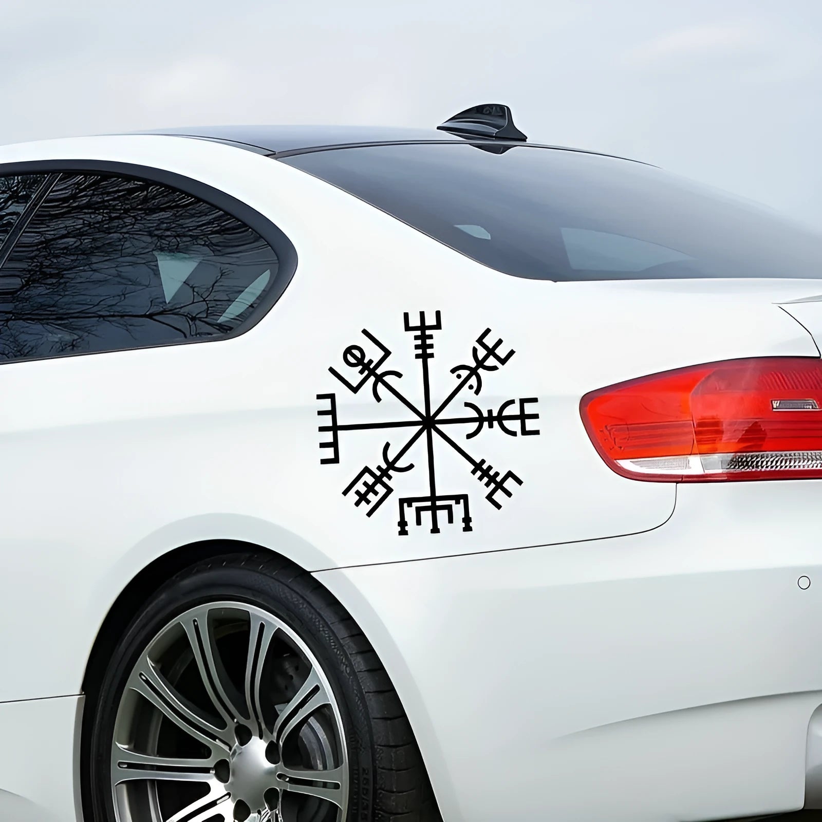 13x13cm square vinyl car sticker with vegetarian no charm notebook design for vehicle glass personalisation