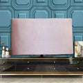 Velvet television cover for LCD TVs shown in one of six available colours, sized for screens from 32 to 70 inches.