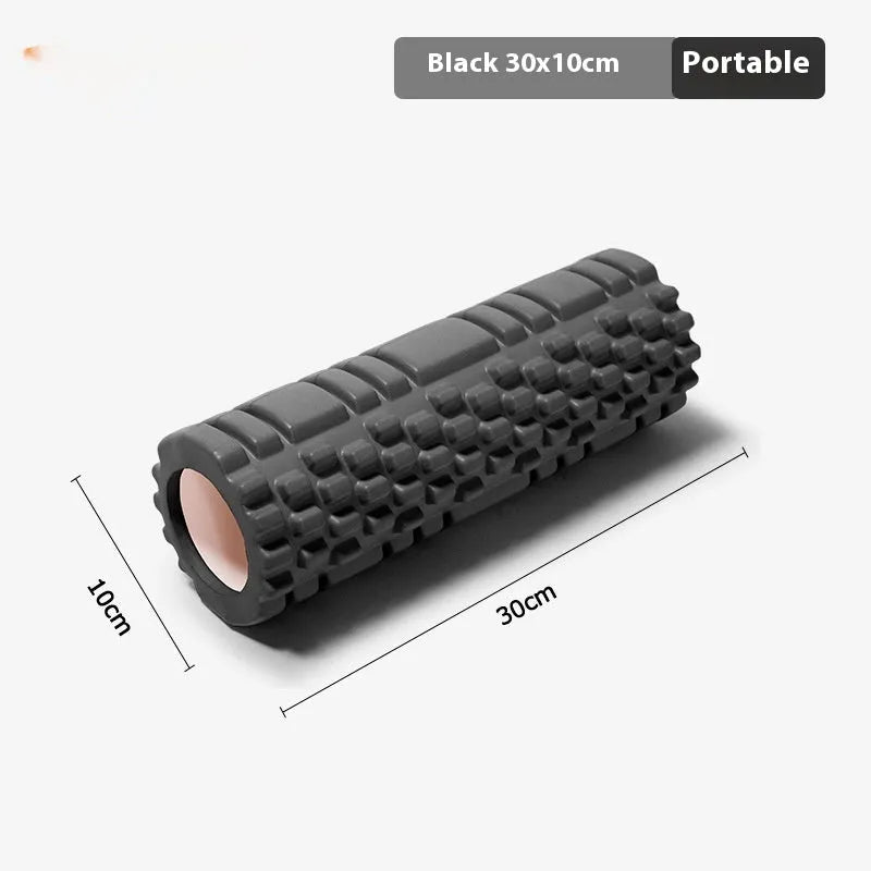 EVA foam roller in choice of colours including black, grey, pink, sky blue and light purple
