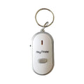 Oval plastic key finder pendant with voice control in five colour options: red, blue, white, black, orange.