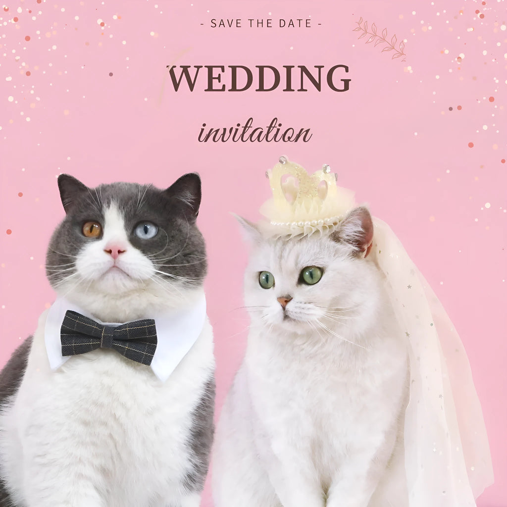Beige and pink pet princess crown veil headdress accessory for cats and dogs.