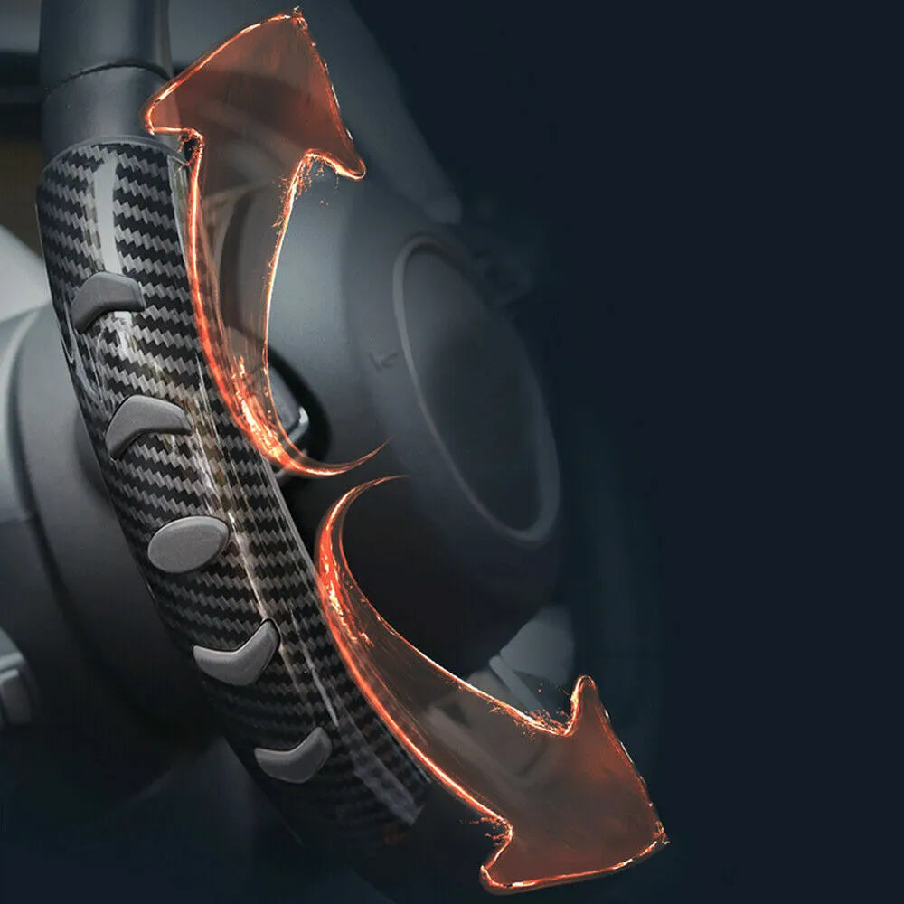 Carbon fibre black refitted steering wheel anti-skid sleeve for 38cm diameter wheels made of fibre material