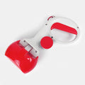 ABS plastic pet pooper scooper with integrated trash bag holder in multiple colours