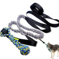 Cotton thread dog tug-of-war rope toy showing one of four design variants: corncob, teether ball, combination ball, or handle ball.