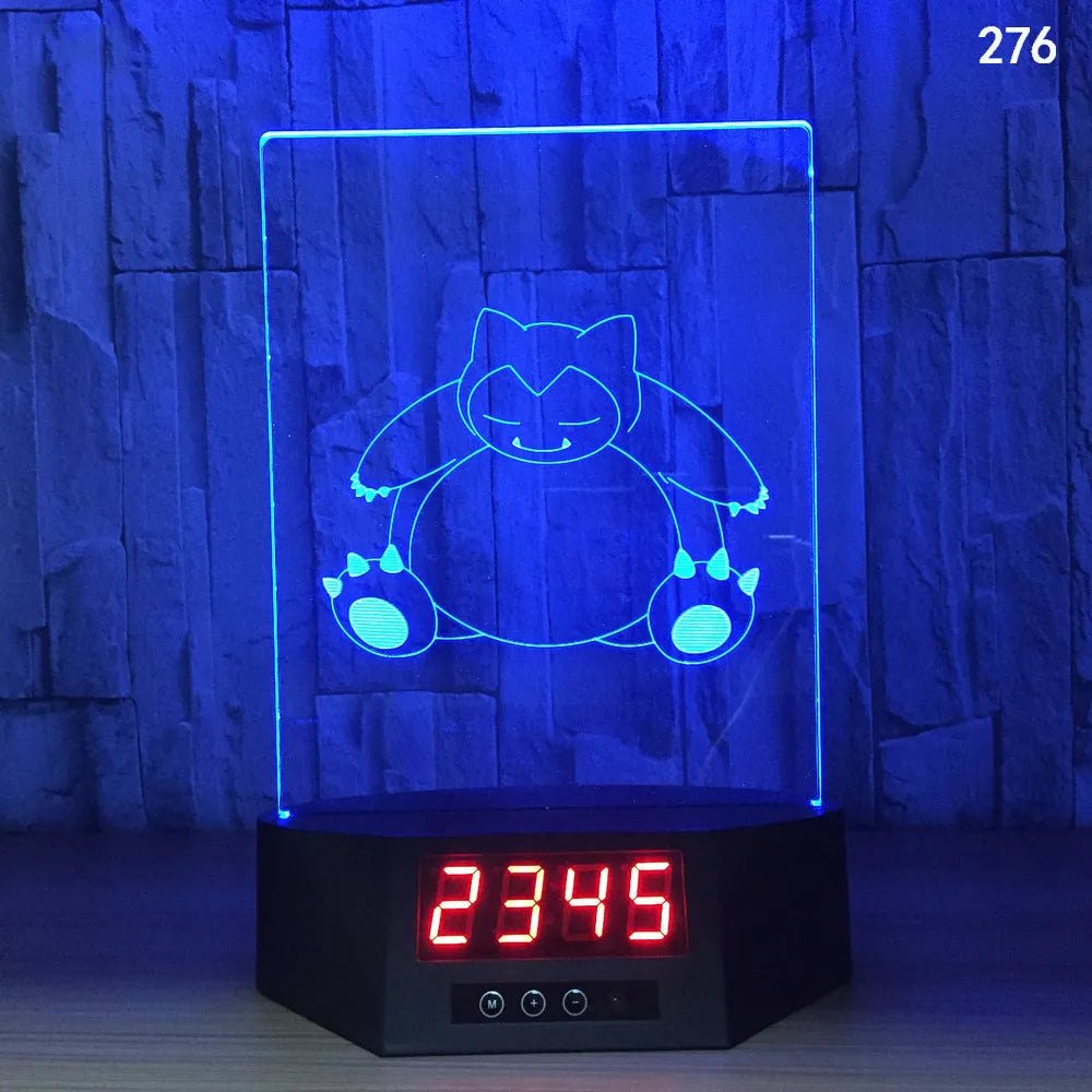 3D dolphin-shaped wireless LED table lamp with remote control on wooden surface
