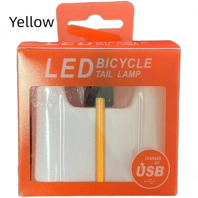 USB rechargeable cycling taillight modification wiring kit in five colour options with waterproof construction