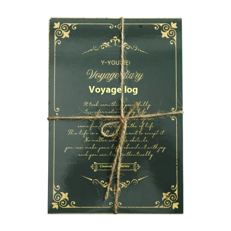 Printed retro style paper letter decoration in classical literary notebook design