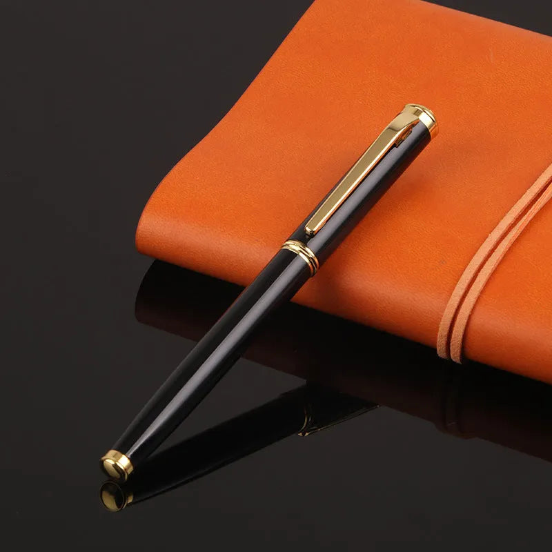 Red and black metal ink pens with 0.5mm tips for office and student use