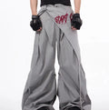 Boys wide-leg summer trousers in refined Korean style solid colours black and grey