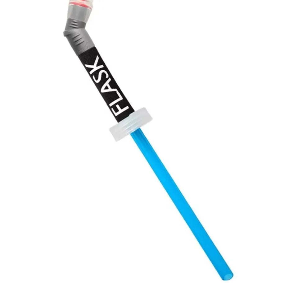 Portable plastic straw with suction tube for mountain climbing and biking hydration