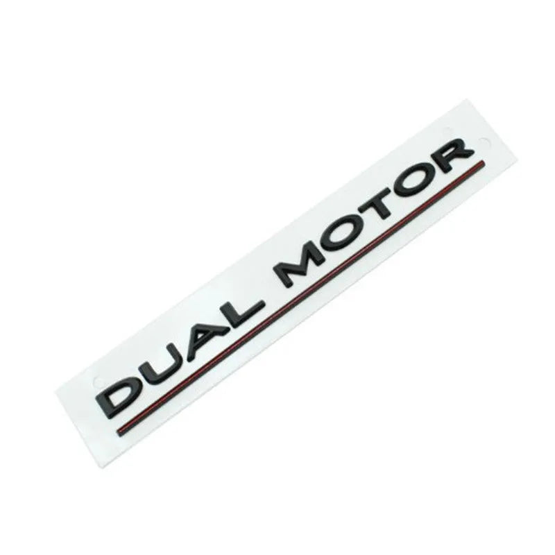 Tesla Model 3 black and red ABS plastic performance letter bumper sticker