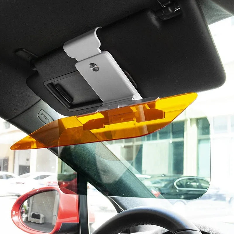 Anti-high beam goggles car sun visor with telescopic adjustment and acrylic lens