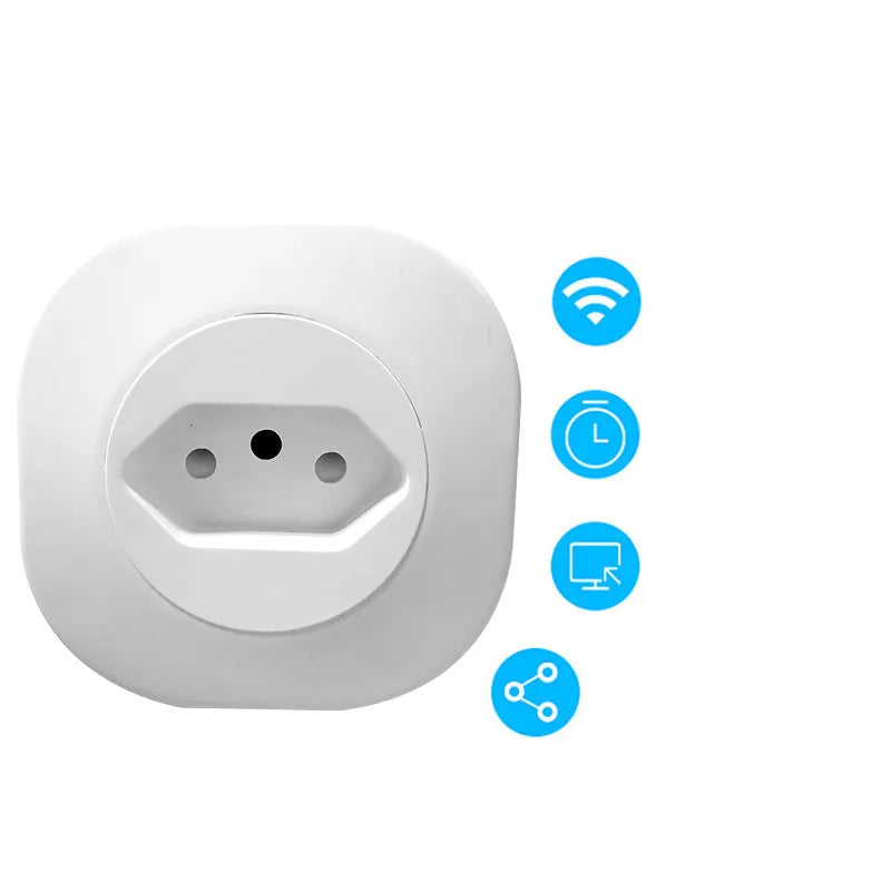Smart Wi-Fi socket plug with international plug options and voice control functionality