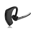 V9 Jerry wireless Bluetooth headset with earbud and charging cable on a dark background