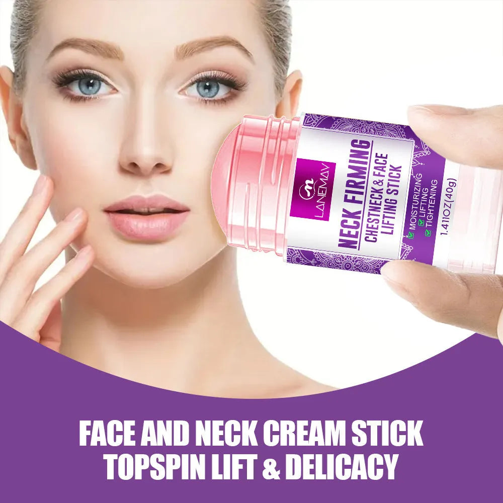 40g container of anti-wrinkle neck firming cream for moisturising and brightening skin.