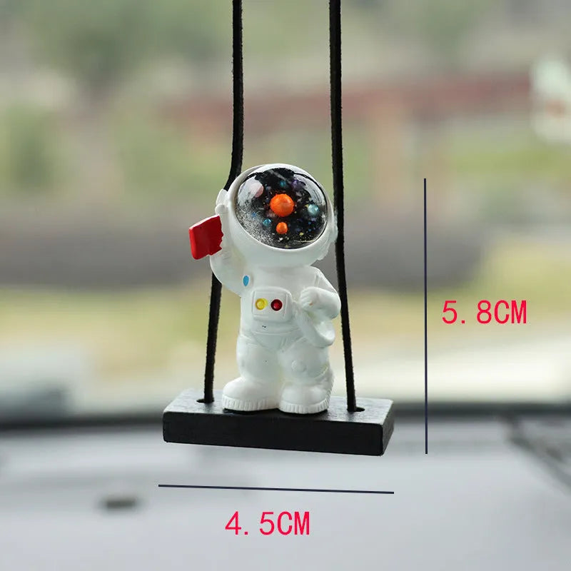 Cartoon astronaut resin pendant for car decoration with five design options