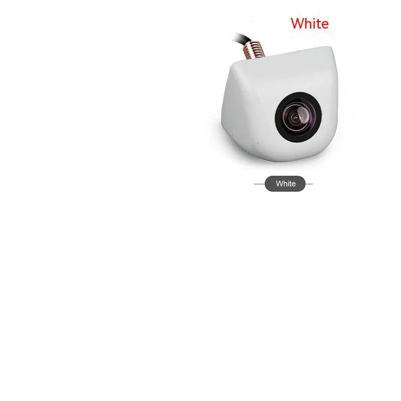 HD waterproof car rearview camera with metal shell in black finish showing screw mounting points