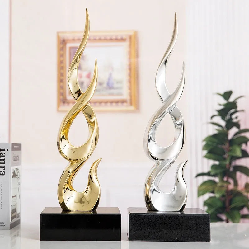 Modern half-handmade resin festival high-rise decoration craft in a choice of colours.