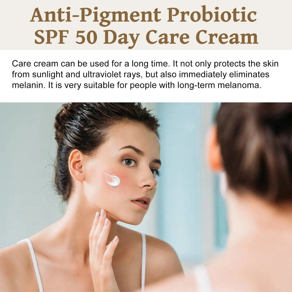 50g probiotics protective cream jar with brightening and UV protection properties