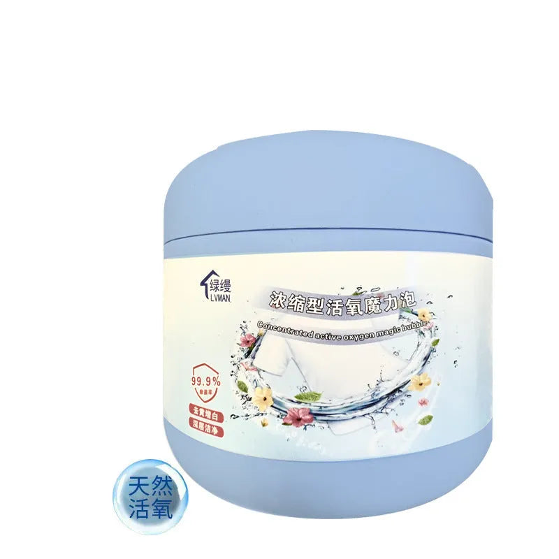 Bottle of Strong Decontamination Salt Fizzer Active Oxygen Bleaching Powder 400g enhanced version for stain removal