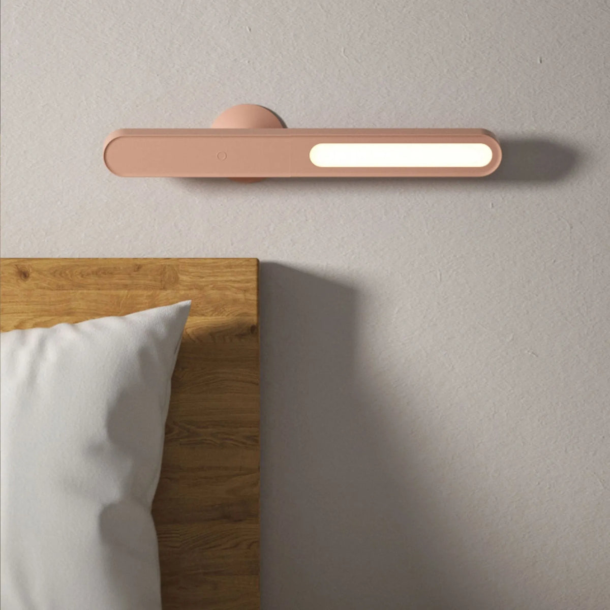 Geometric desk lamp with wireless magnetic wall function and touch controls