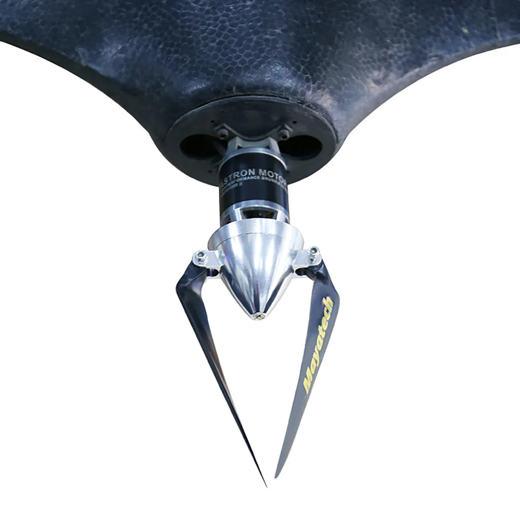 Black folding paddle fittings for gliders measuring 12x6.5cm with quick-disassembly design