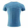 Men's short sleeve polyester sports T-shirt for running and basketball in various colours.