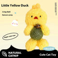 Plush catnip ball toy in animal shape with a mint ball, shown with dimensions 15cm height and 7cm width.