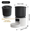 4 litre smart pet feeder with automatic timing and remote monitoring options for cats and dogs