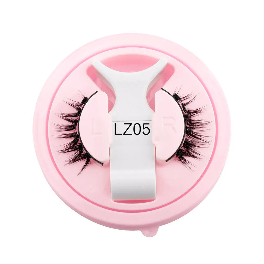 Reusable glue-free false eyelashes made of artificial fibre with natural thick style and waterproof design