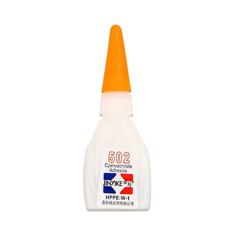 Shoe repair glue tube with adhesive patches for leather trainers and sneakers