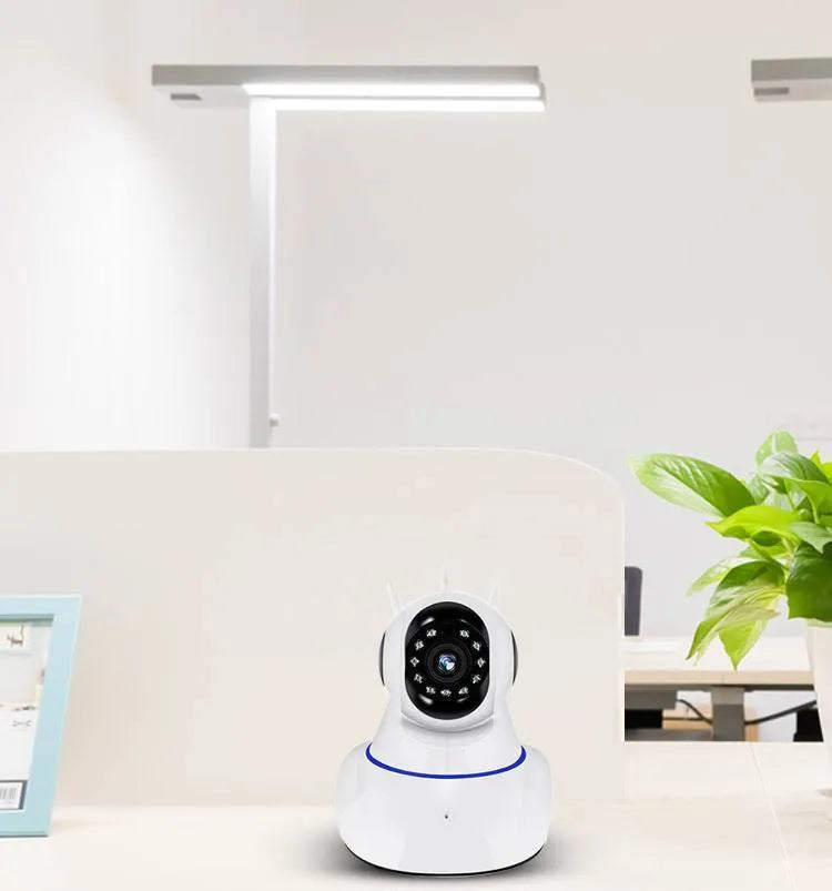 White dome wireless HD night vision surveillance camera with 3.6mm lens