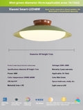 Modern minimalist flying saucer ceiling lamp with cream style design in various colours