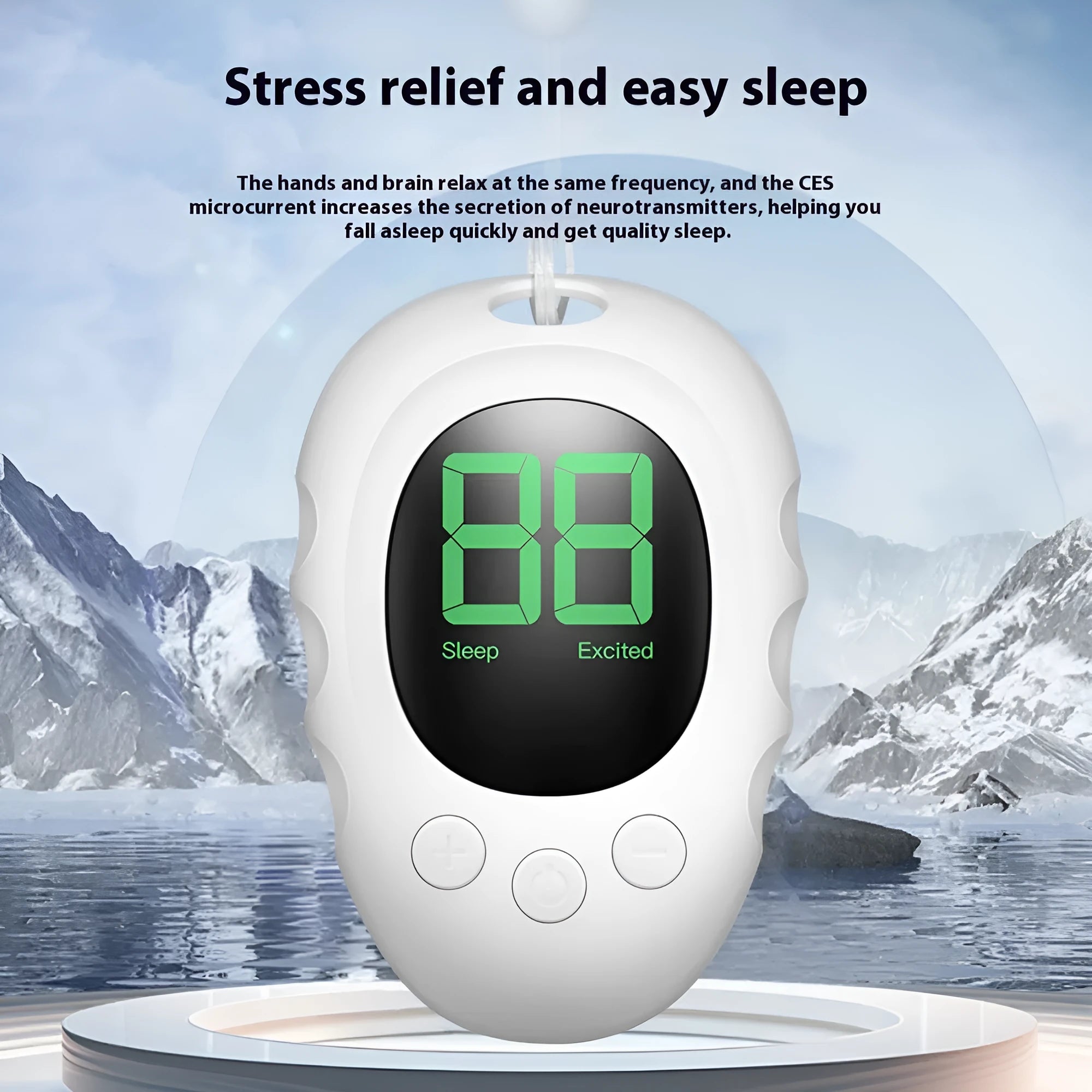 Rechargeable silicone sleep aid hand grip body in black green and white with remote control function