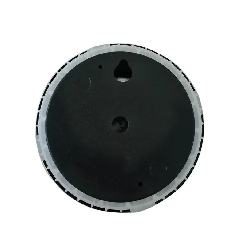 Aluminium analogue thermometer and hygrometer with circular dial for temperature and humidity
