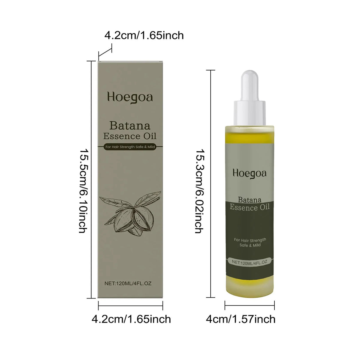 Platthana Secret Hair Essential Oil bottle, 120ml, with ginger and rosemary oils.