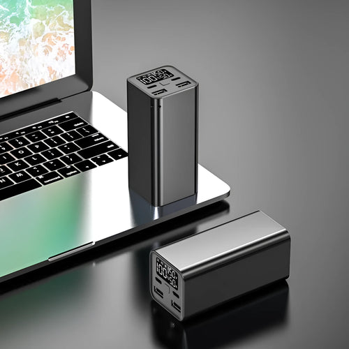 65W metal portable charging bank with 20000mAh capacity for laptop charging