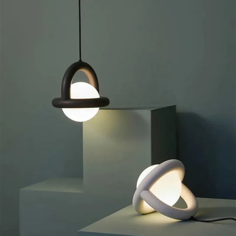 Danish designer Nordic hanging pendant lamp in matte finish