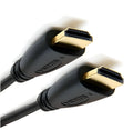 Gold plated HDMI cable with male connectors on both ends, available in multiple lengths.
