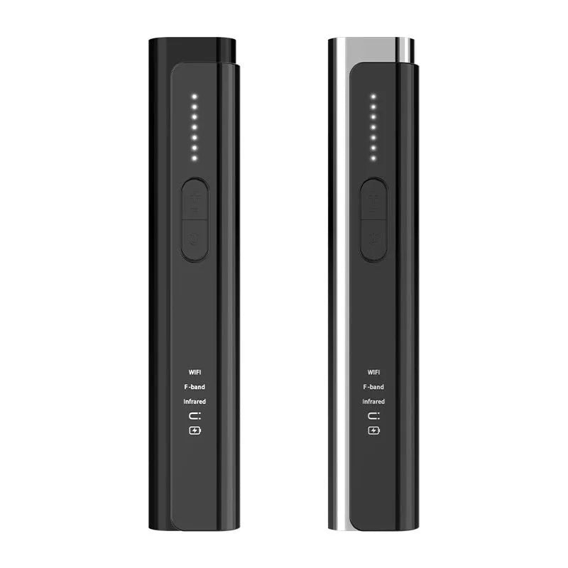 Signal Search Anti Spy Camera Detector unit in black or silver measuring 160mm × 88mm × 47mm