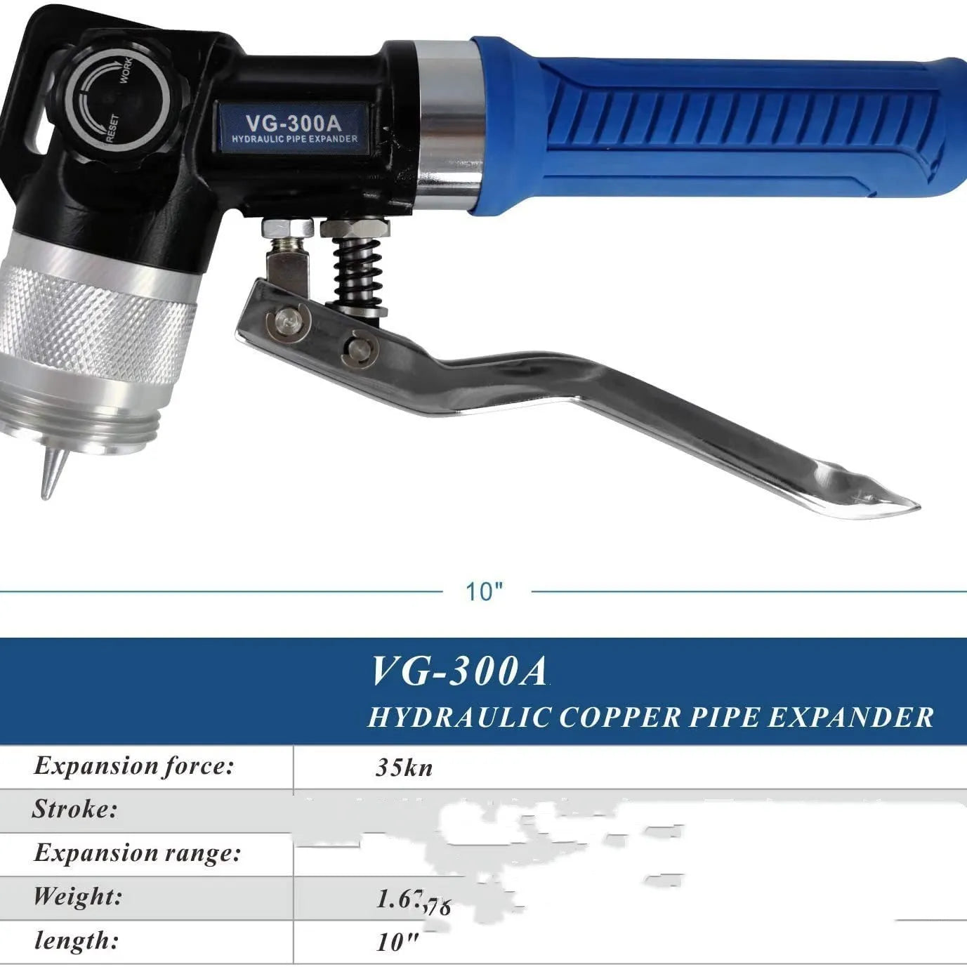 Hydraulic tube expander refrigeration tool in VG-300 style with high-strength alloy steel construction for professional HVAC maintenance
