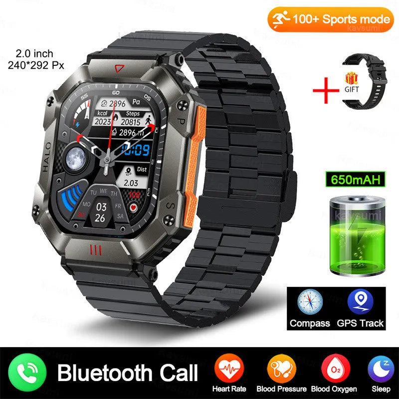 Women's Android GPS smart watch with Bluetooth calling and multiple strap options including black, gold, and leather styles