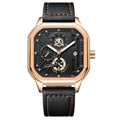 Men's belt style quartz sports watch with stainless steel case in multiple colour options