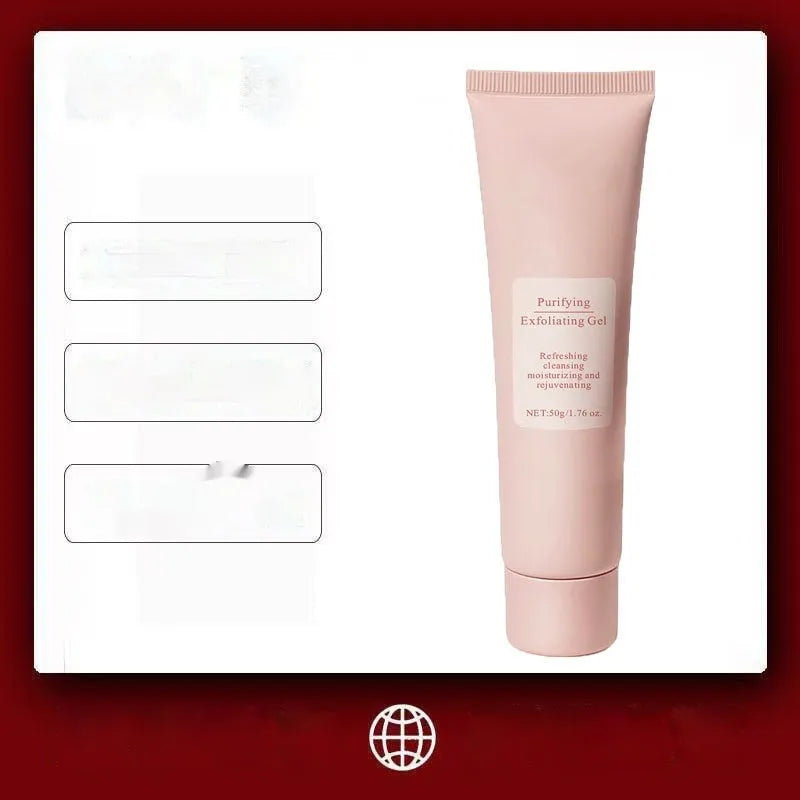 Moisturising facial exfoliating gel scrub in 132g container for universal skin types