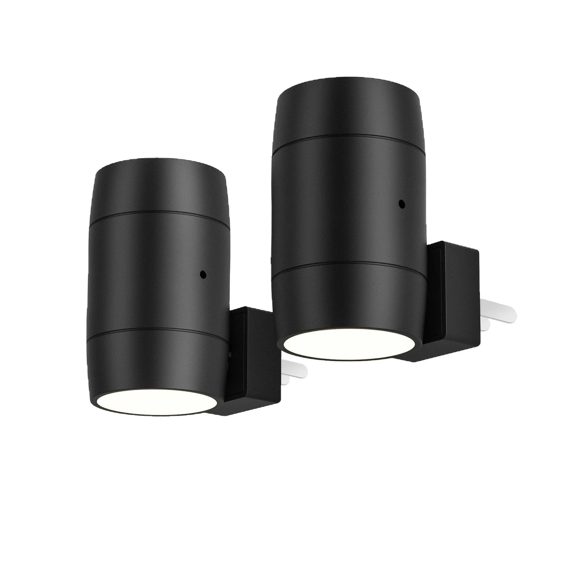 Small white induction night lamp with direct plug and adjustable rotatable head