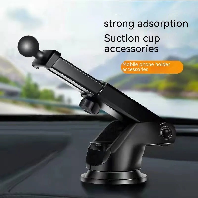 Car mobile phone holder with wireless charging and electric clamping in silver finish