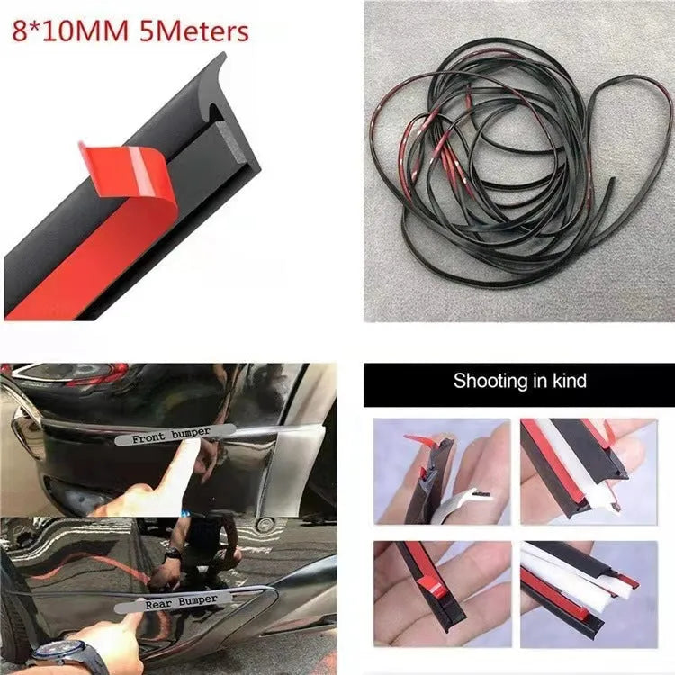 Black TPE rubber seal strip for automotive bumper gap filling applications
