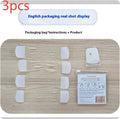 Skin tone coloured neck pattern adhesive tape set with four pieces and twenty replacement patches
