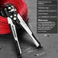 Fully automatic wire stripping pliers tool with high carbon steel blade for electrical cable preparation