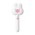 Rechargeable pet steam grooming brush in cartoon design with green, pink or white colour options